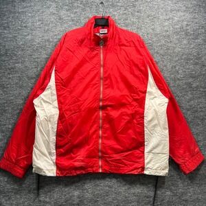 Pro Celebrity American Team Sports Windbreaker Jacket Red White Mens XL